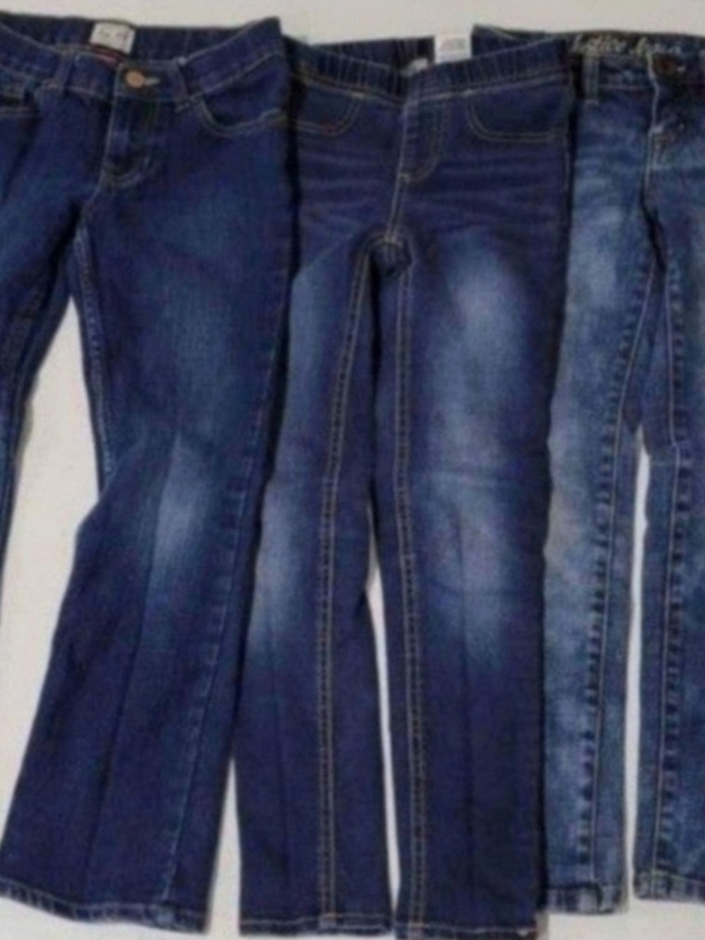 Classic Dark Blue Girl Jeans - Versatile Everyday Denim Girls Jeans Size 8